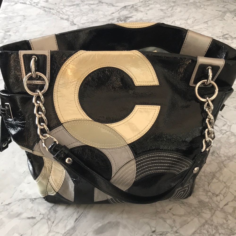 Coach patent leather bag